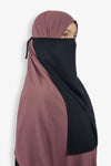 Single Layer Niqab All Sizes Half Niqab Tie Back