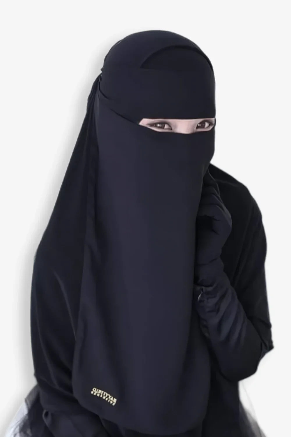 Buy One Layer Niqab Stylish Medina Black
