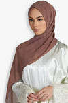 Brown Georgette Hijab
