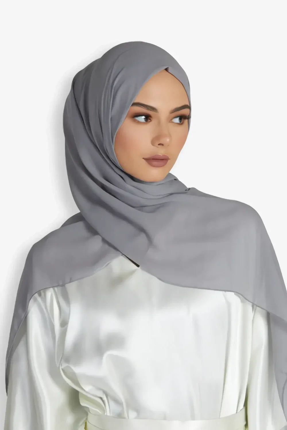 Buy Now Georgette Hijab Grey