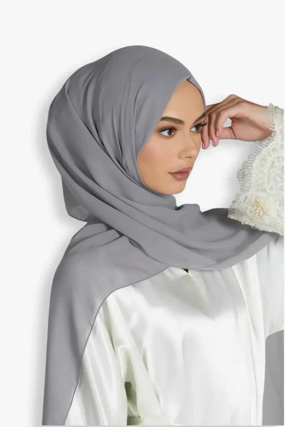 Buy Now Georgette Hijab Grey