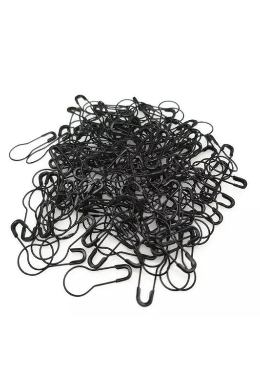 Premium no-snag hijab pins in sleek black color, pack of 40 by Abaya for Women – durable, fabric-friendly pins designed for secure and elegant hijab styling.