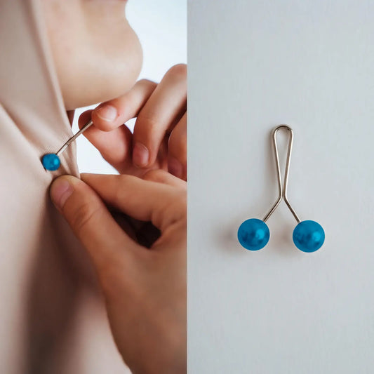 Premium Turkish Hijab Pins Set of 6 – Turkish-inspired elegant hijab pins designed for secure styling, versatile for casual and formal abaya looks – Abaya For Women