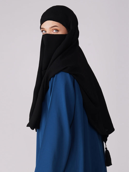 Abaya for Women – Niqab Cum Hijab Side View, Lightweight and Modest Islamic Wear