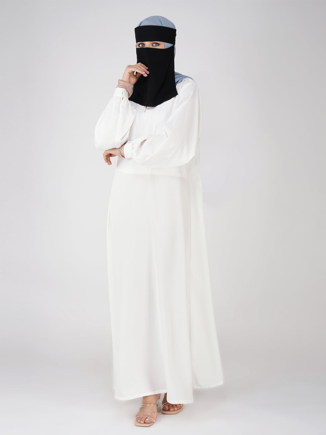 Arabian Niqab with Fusing – Premium Breathable Black Niqab for Women