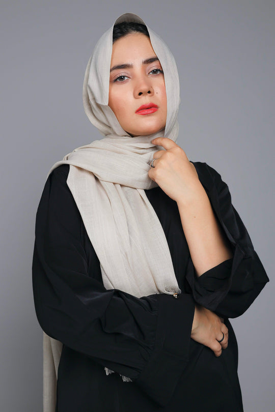 Close-up view of Turkish Viscose Hijab in Honey Glaze showing premium soft texture and warm golden tone