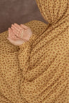 full coverage namaz chaddar daisy caramel front view