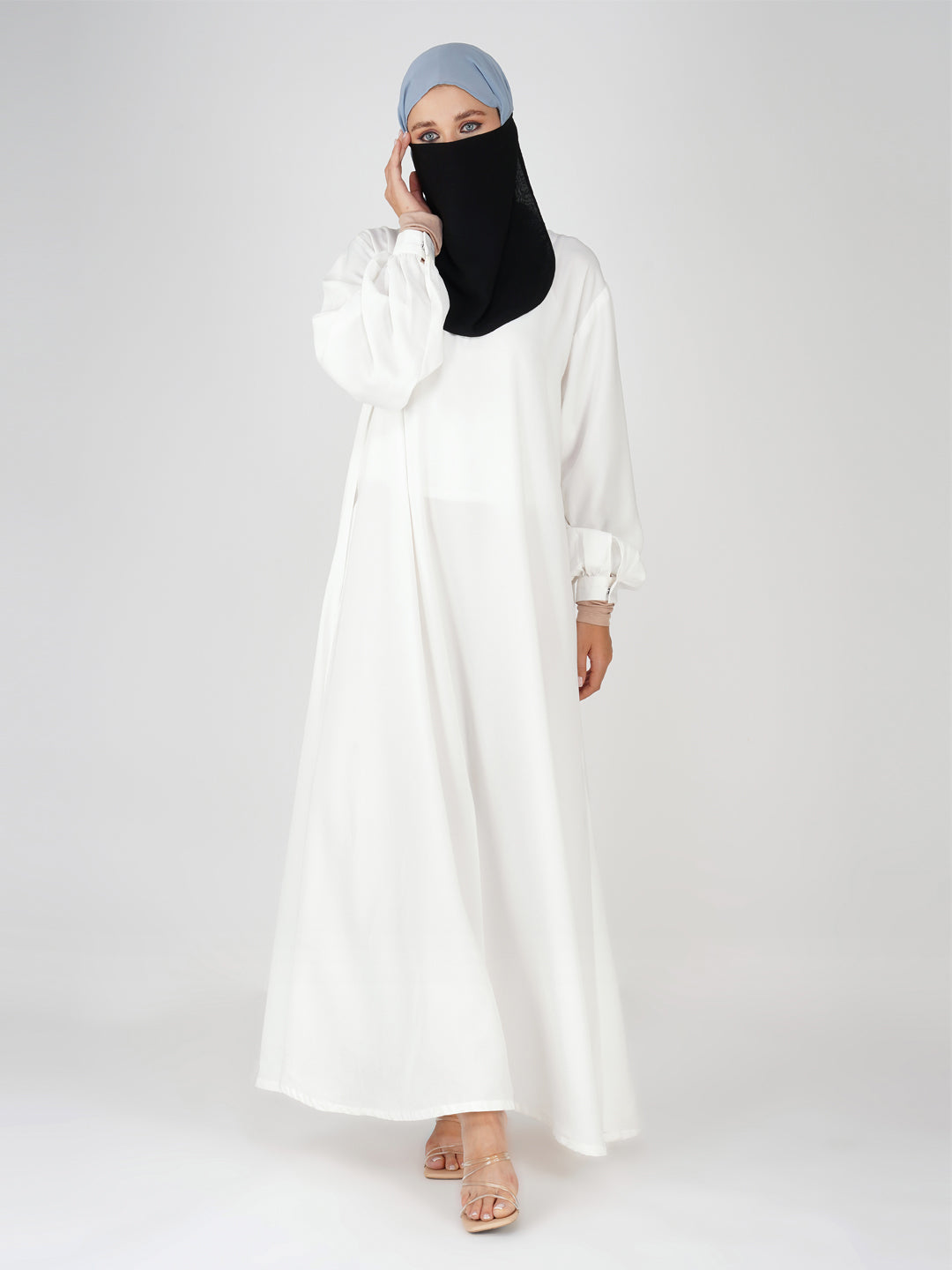 Lightweight Medina Half Niqab with Knot – Breathable Comfortable Face Cover