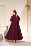 Shop Now Abaya Maxi Dress Double Button Front Elasticated Cuffs
