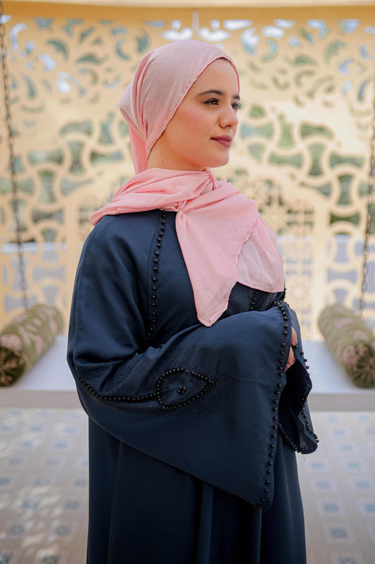 Shop Now Nug and Moti Work On Neck And Sleeves