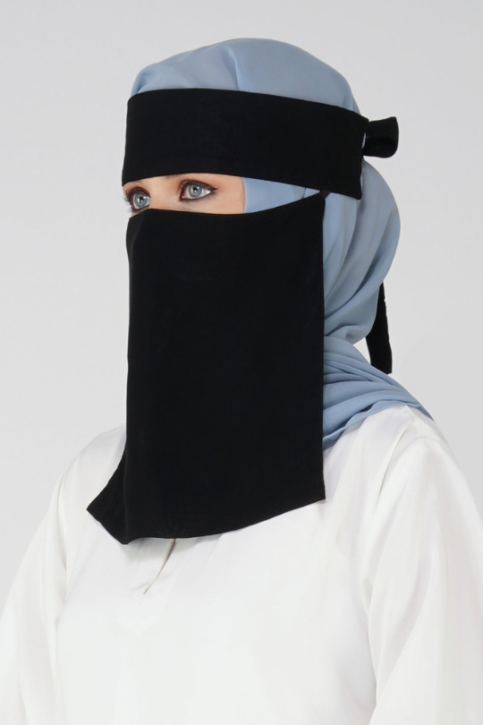 Arabian Niqab with Fusing – Premium, Breathable