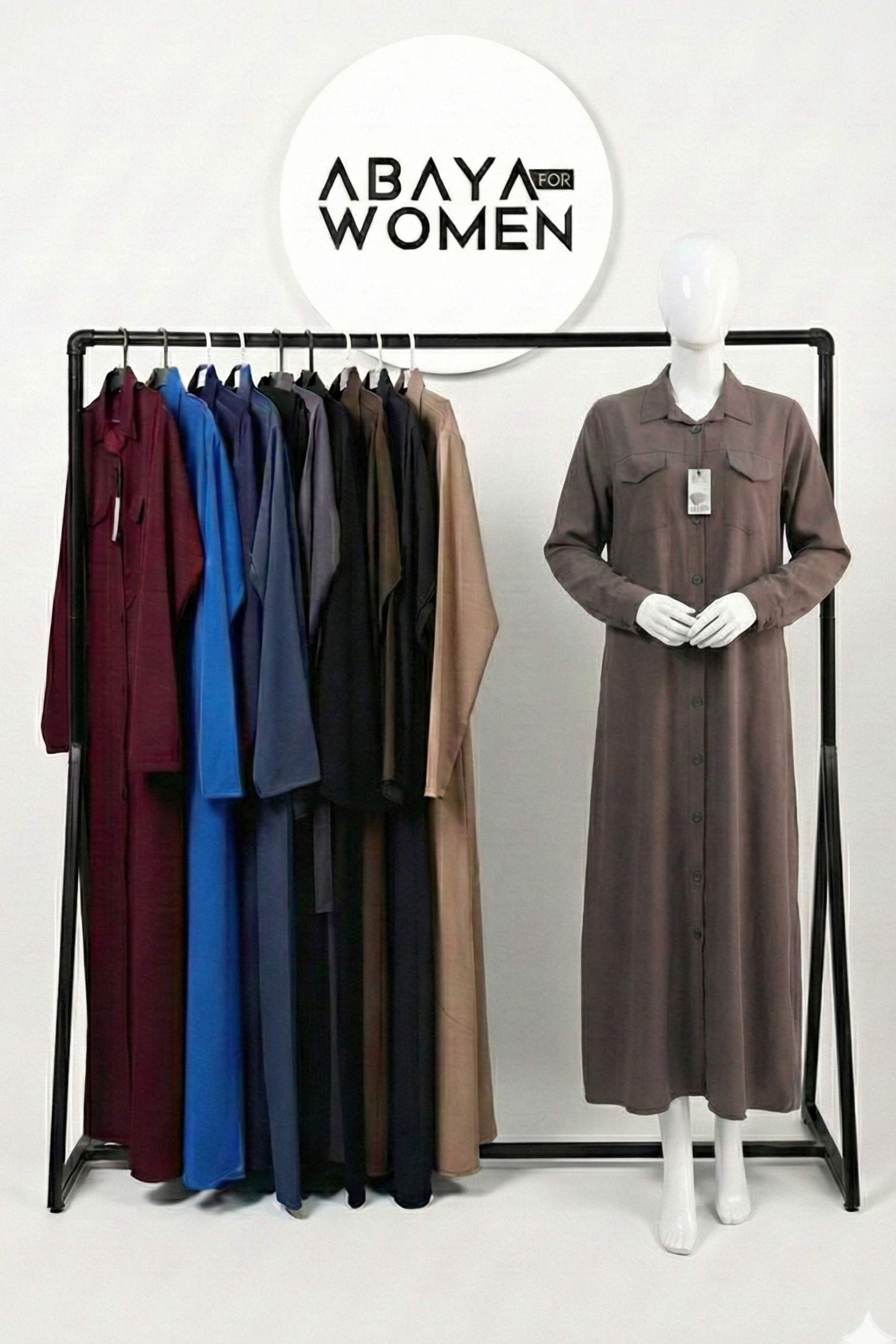 Denim Jeans Abaya Blue and Muilti colors Front Open