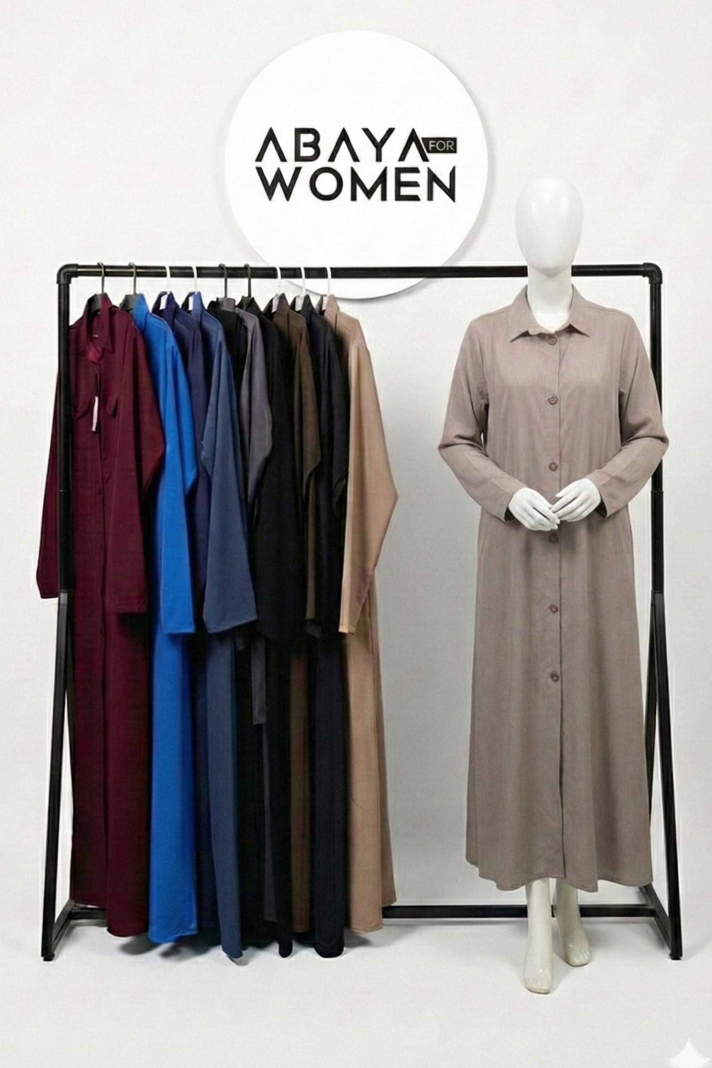 Denim Jeans Abaya Blue and Muilti colors Front Open