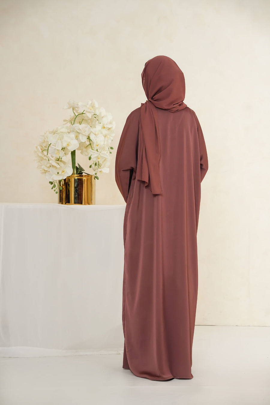 Imported TikTok Crinkle Nida Fabric Front Open Abaya Wrinkle-Resistant & Draping for Women