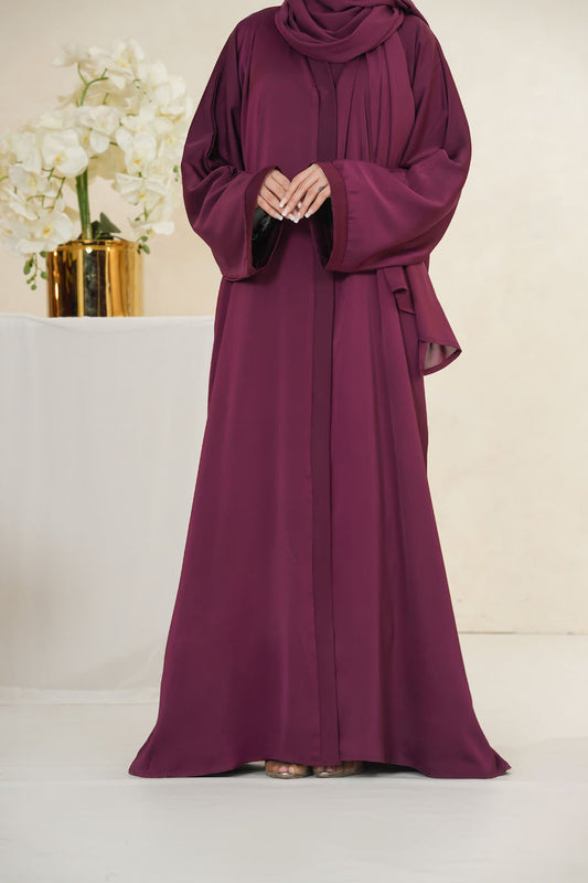 Imported TikTok Crinkle Nida Fabric Abaya for Women – Lightweight, Breathable & Wrinkle-Resistant