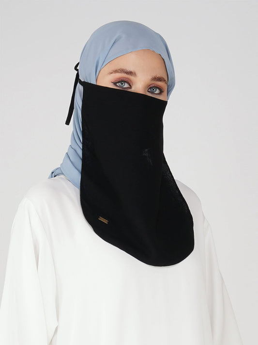 Buy Now Half Niqab with Knot – Comfortable, Breathable | Abaya For Women
