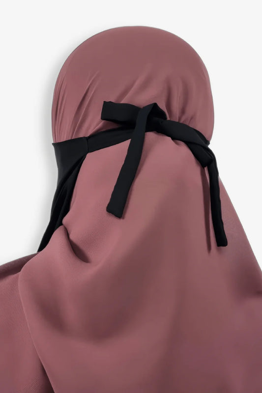 Buy Single Layer Niqab All Sizes Half Niqab Tie Back