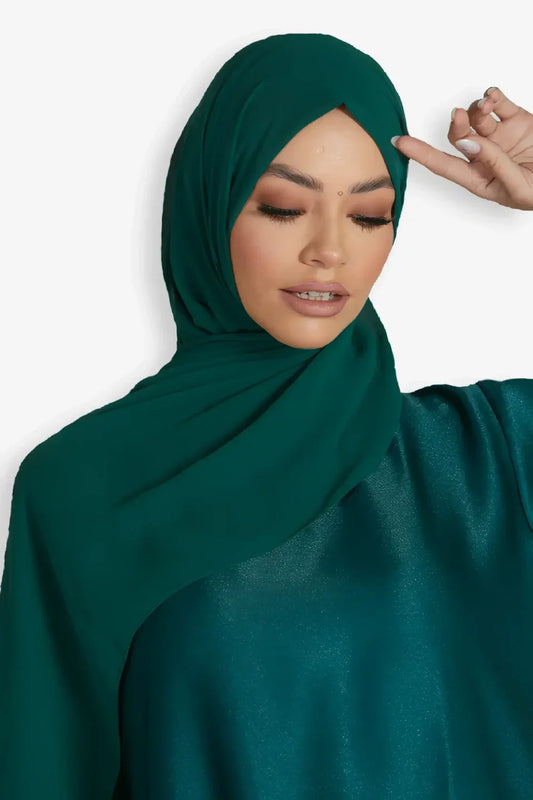 Buy Now Green Georgette Hijab