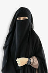 Buy Two Layer Niqab Stylish Medina Black