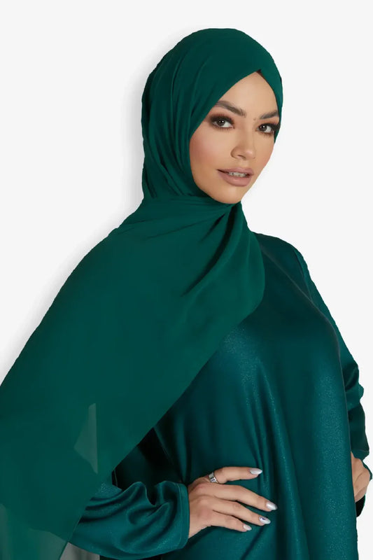 Buy Now Green Georgette Hijab