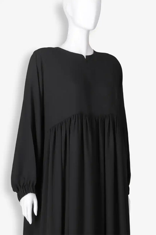 Front Chun Abaya With Zip and Elastic Sleeves