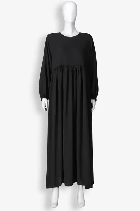 Front Chun Abaya With Zip and Elastic Sleeves