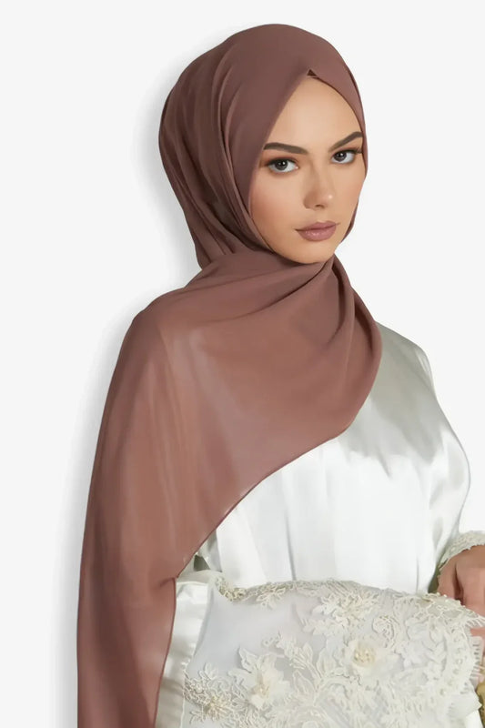 Buy Now Brown Georgette Hijab