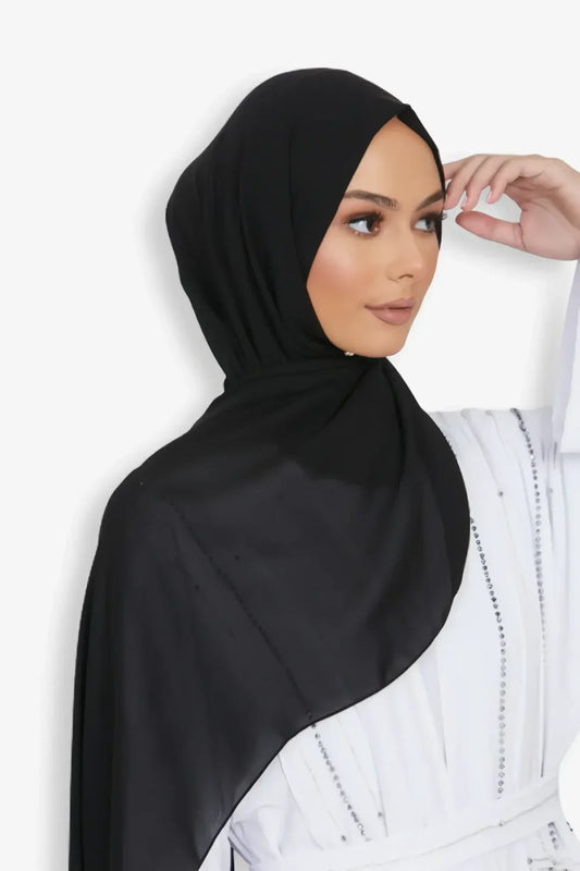 Buy Now Hijab Georgette Black