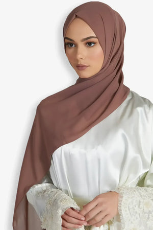 Buy Now Brown Georgette Hijab