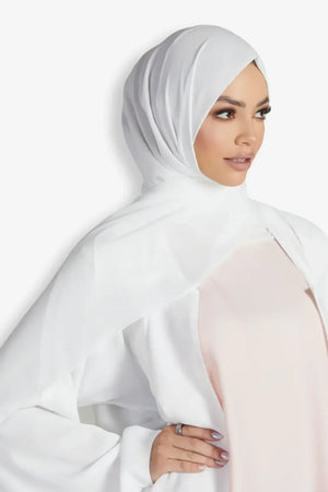 Buy Now Hijab Georgette White