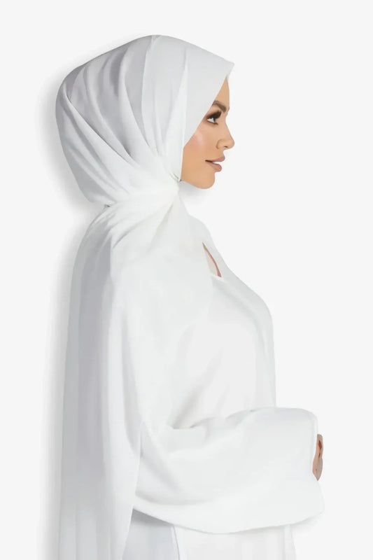 Buy Now Hijab Georgette White