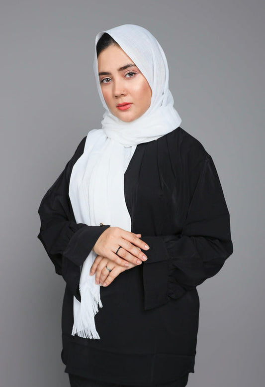 Buy Now Turkish Viscose Hijab in Pure White