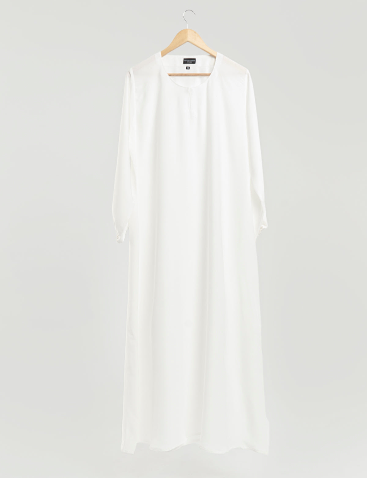 Shop Now white plain abaya With Elastic Cuffs