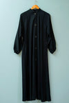 Stylish Turkish coat style abaya with front open design, elegant modest wear abaya for women, online abaya shopping in Pakistan