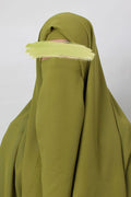 Green Chiffon Hijab – Premium Georgette, Opaque & Breathable Modest Wear