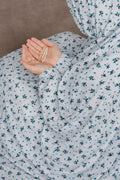 blossom blue namaz chaddar full coverage front view