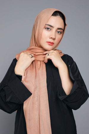 Buy Now Turkish Viscose Hijab in Warm Peach