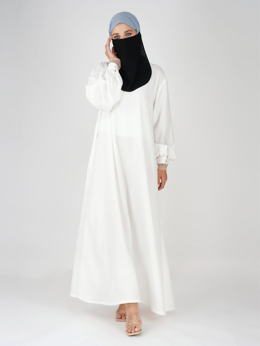 Lightweight Medina Half Niqab with Knot – Breathable Comfortable Face Cover