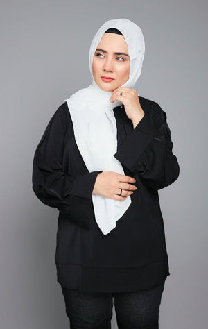 Buy Now White Metallic Chiffon Hijab